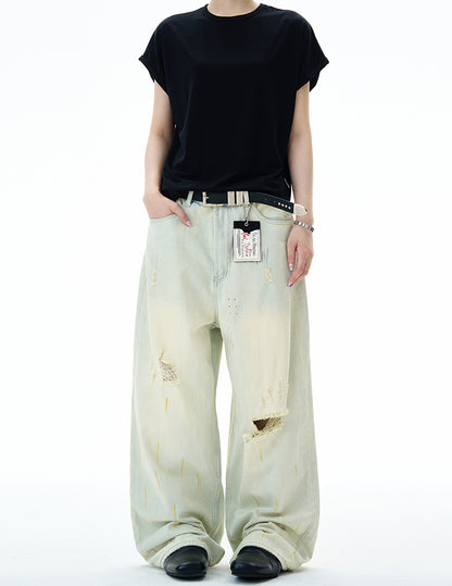 MADWITCH POST-APOCALYPTIC RIPPED JEANS #68122