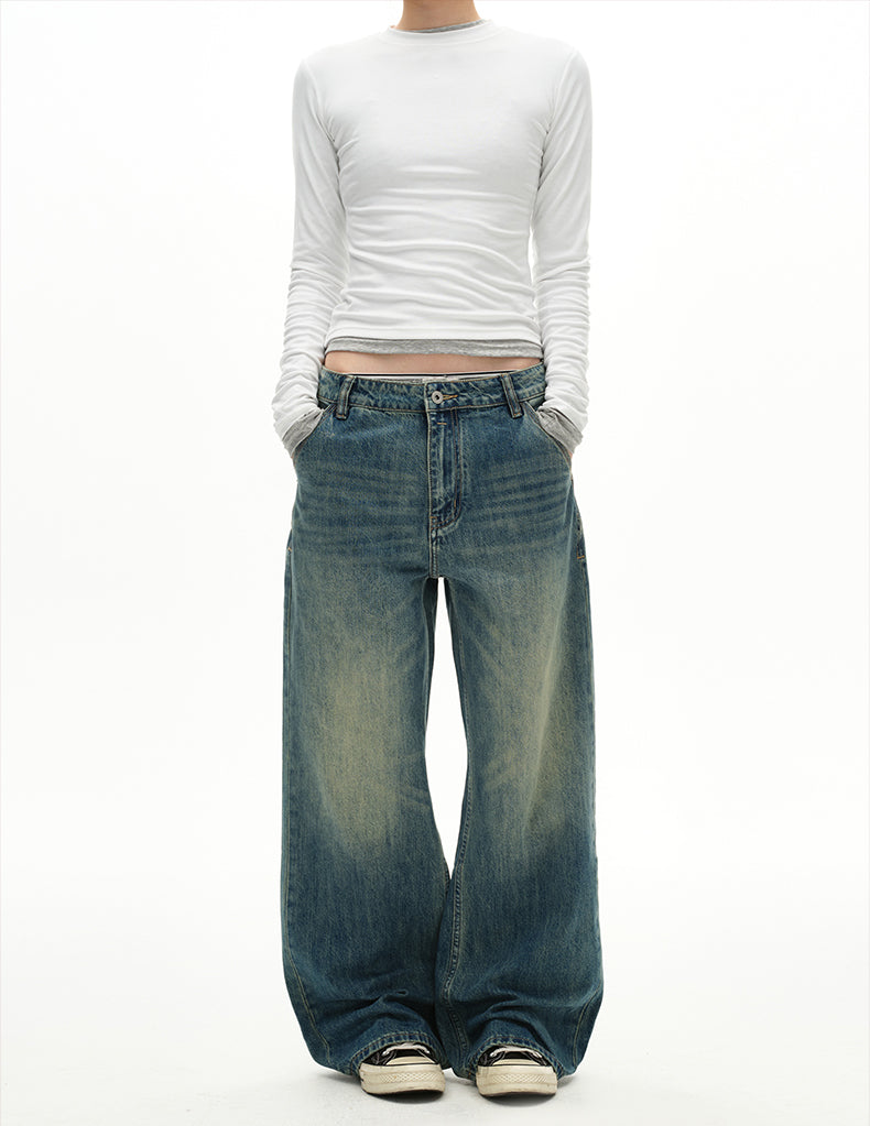 MADWITCH VINTAGE STRAIGHT DENIM #CK5525