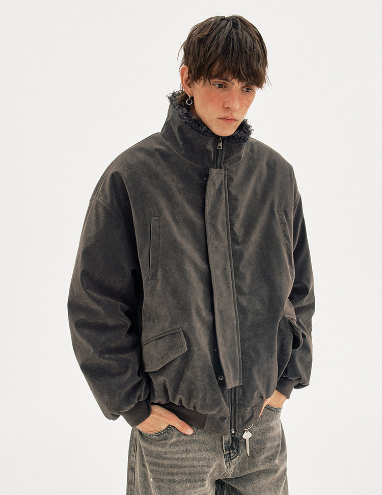 MADWITCH SUEDE SHEAR PARKA #AW25149