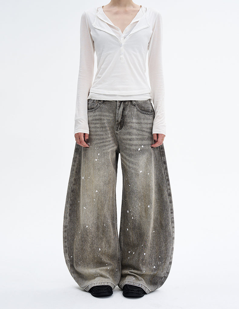 MADWITCH INK SLUNG JEANS #FX066