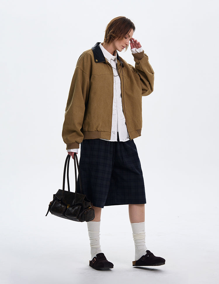 MADWITCH BARN STYLE COLOR-BLOCK JACKET #W218