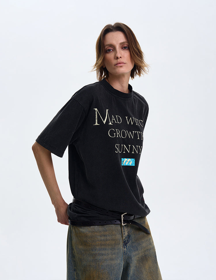 MADWITCH INS STYLE CASUAL SHORT-SLEEVE T-SHIRT #MD4139