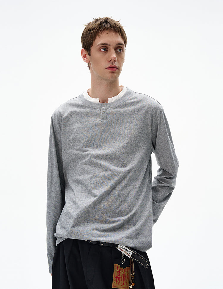 MADWITCH CLEAN FIT FAUX LAYERED SHIRT #RT30