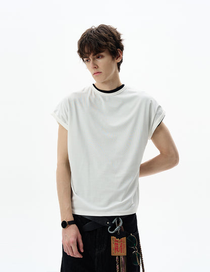 MADWITCH WING-SLEEVE STRUCTURED TEE #27342