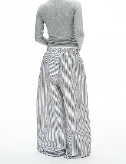 MADWITCH LAZY STRIPE TROUSERS #C935