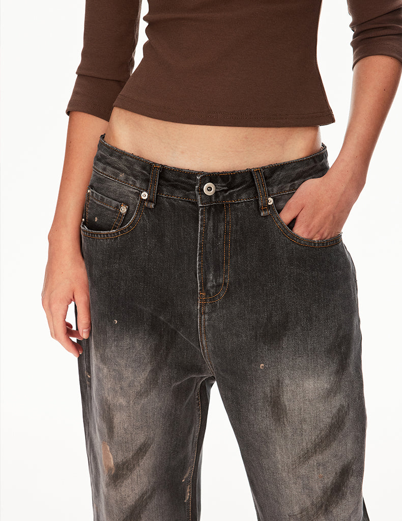 MADWIT DIRTY WASH GRUNGE JEANS #GD002