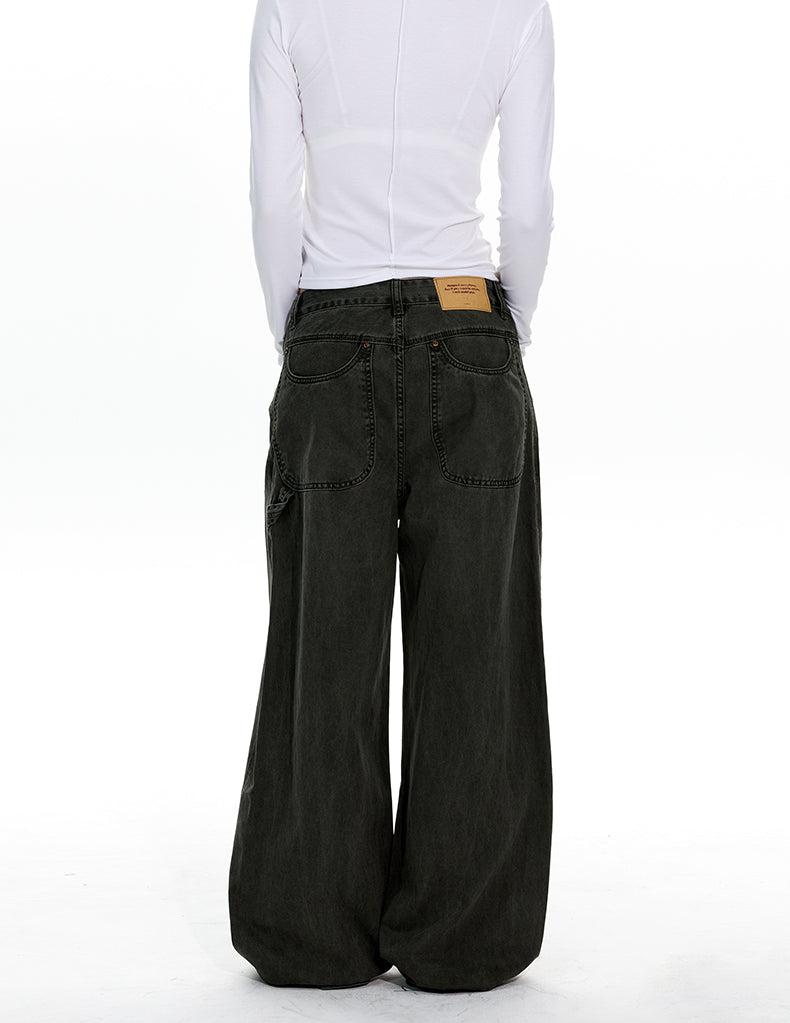 MADWITCH DECONSTRUCTED VINTAGE WORKWEAR JEANS #CK3590