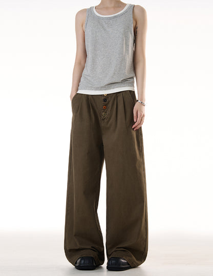 MADWITCH VINTAGE BUTTON WORKWEAR JEANS #CK3513