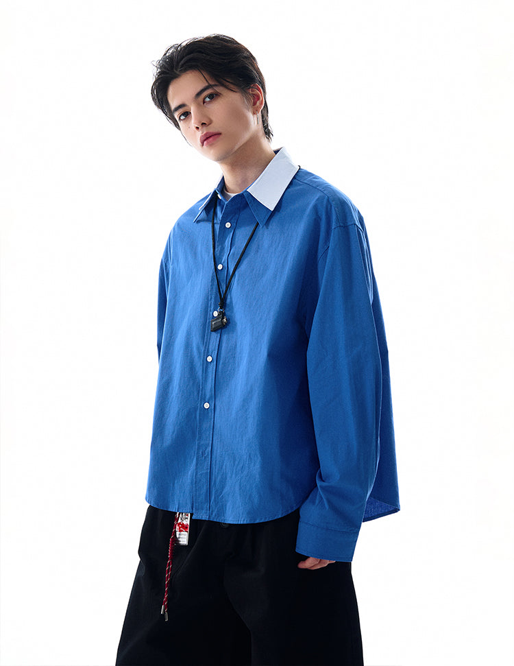 MADWITCH LOOSE SOLID COLOR SHIRT #RC140