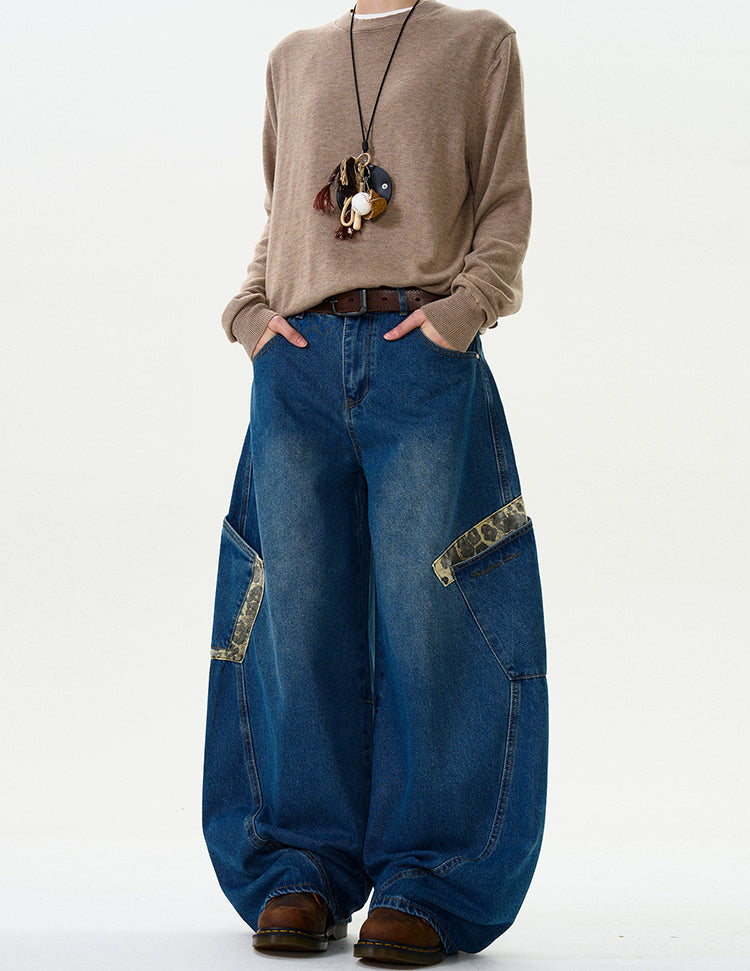 MADWITCH CAMOUFLAGE PATCHWORK PANTS #L467
