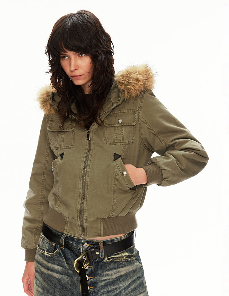 MADWITCH CANVAS HOODED JACKET #256192