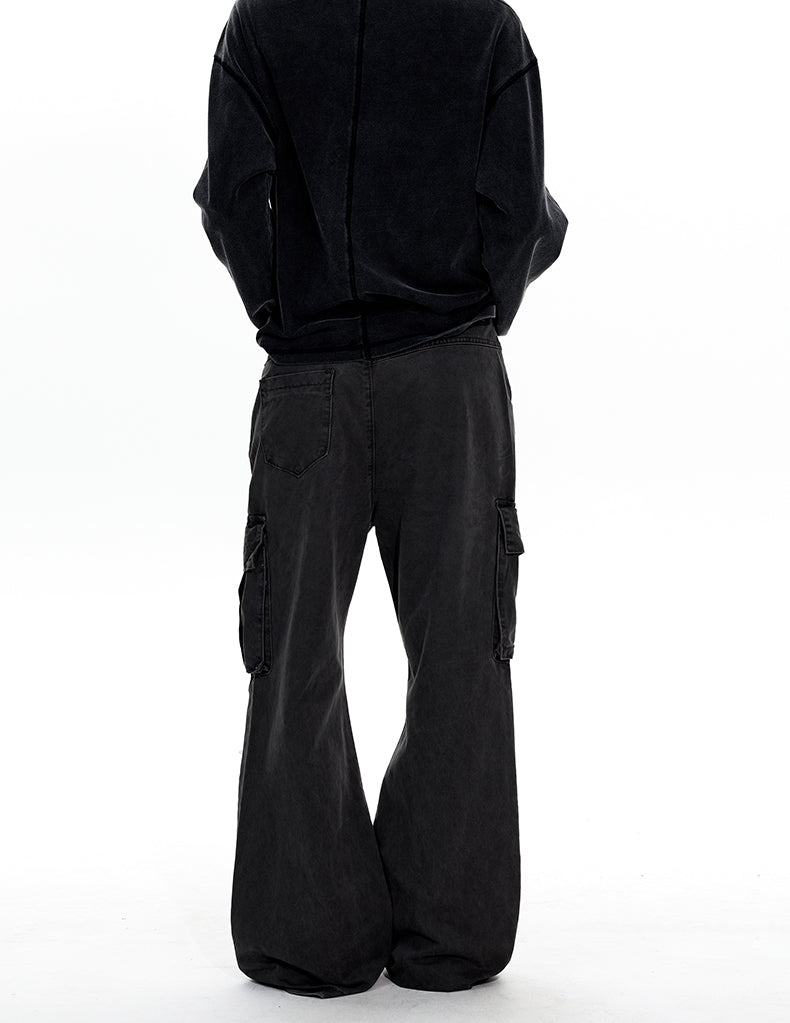 MADWITCH MULTI-POCKET PLEATED WORK PANTS #Z044