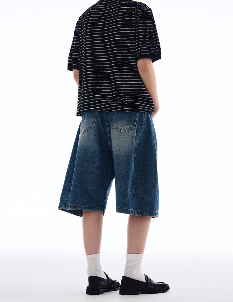 MADWITCH EXTRA BAGGY CROPPED JEANS #L811