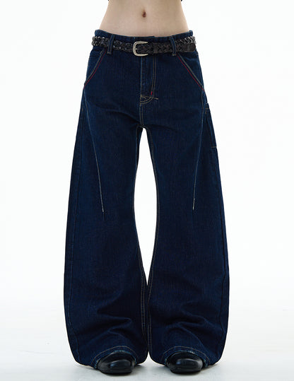 MADWITCH UNISEX CREATIVE WIDE LEG JEANS #G6843