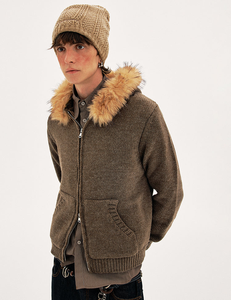 MADWITCH WOOL HOOD CARDIGAN #27428