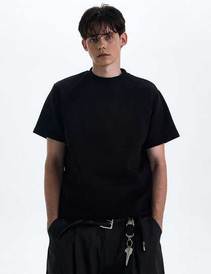 MADWITCH BOXY STRAIGHT SHOULDER T-SHIRT #XY24002