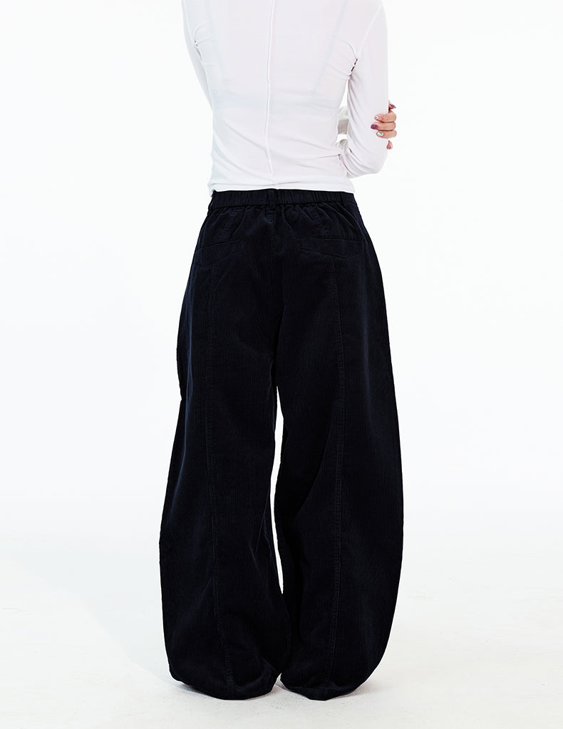 MADWITCH DOUBLE PLEAT CORDUROY TROUSERS #CK6935