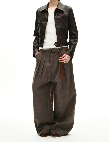 MADWITCH HOUND PLEAT TROUSERS #C933