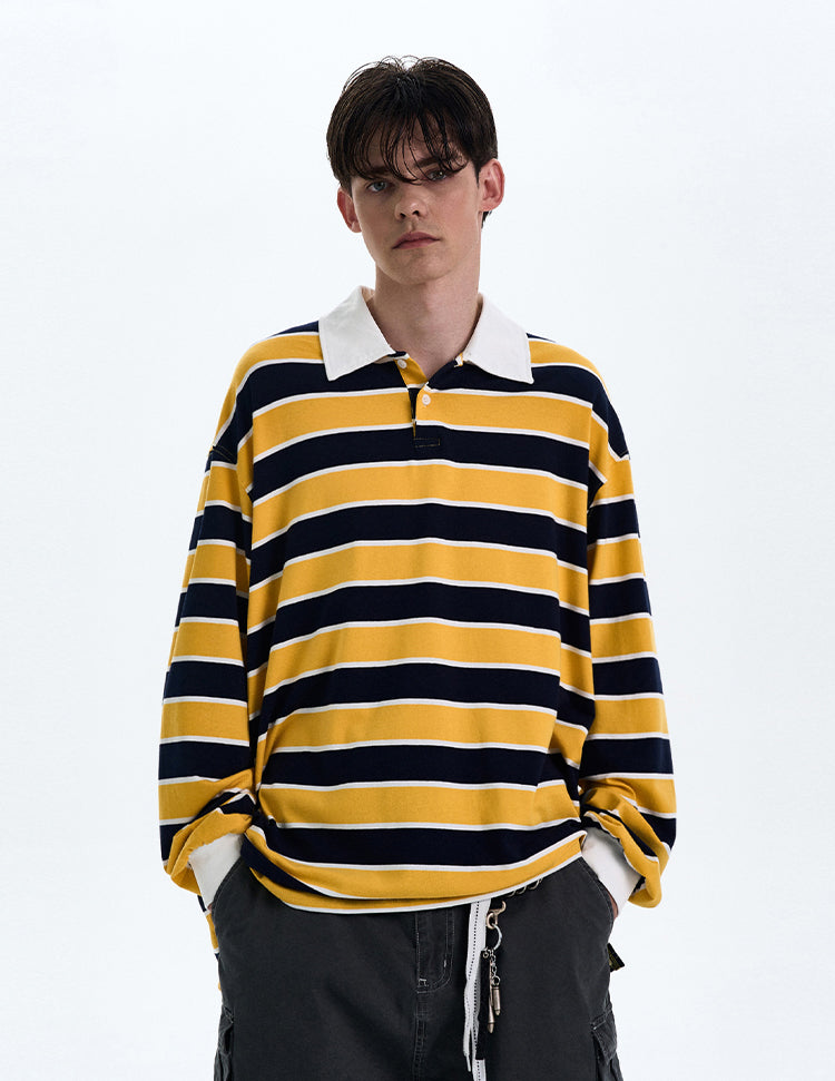 MADWITCH COLORBLOCK STRIPED LONG SLEEVE TEE #T56