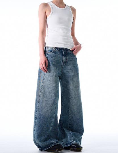 MADWITCH HEAVY-DUTY WIDE-LEG JEANS #CK9501