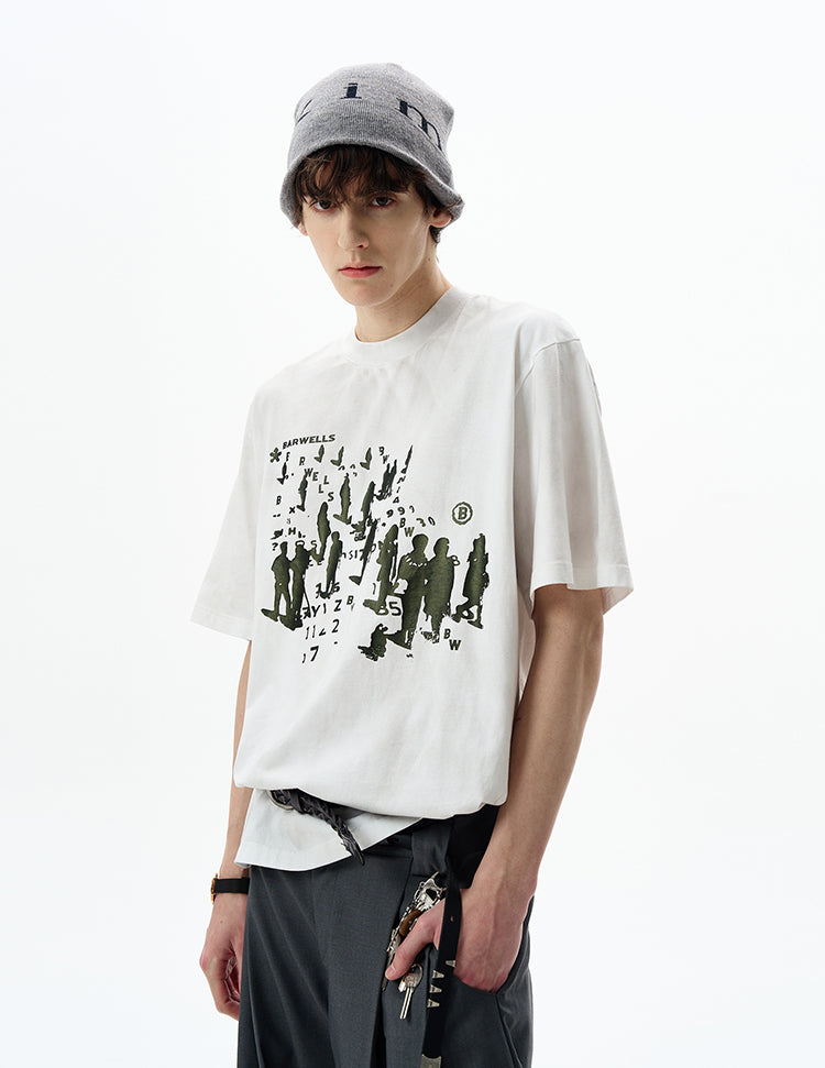 MADWITCH ARTISTIC PRINTED TEE #25707