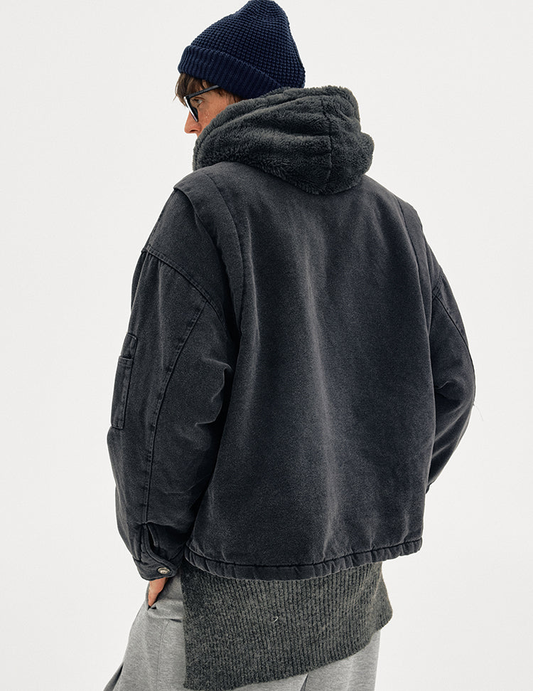 MADWITCH FAUX HOOD PARKA #MY128