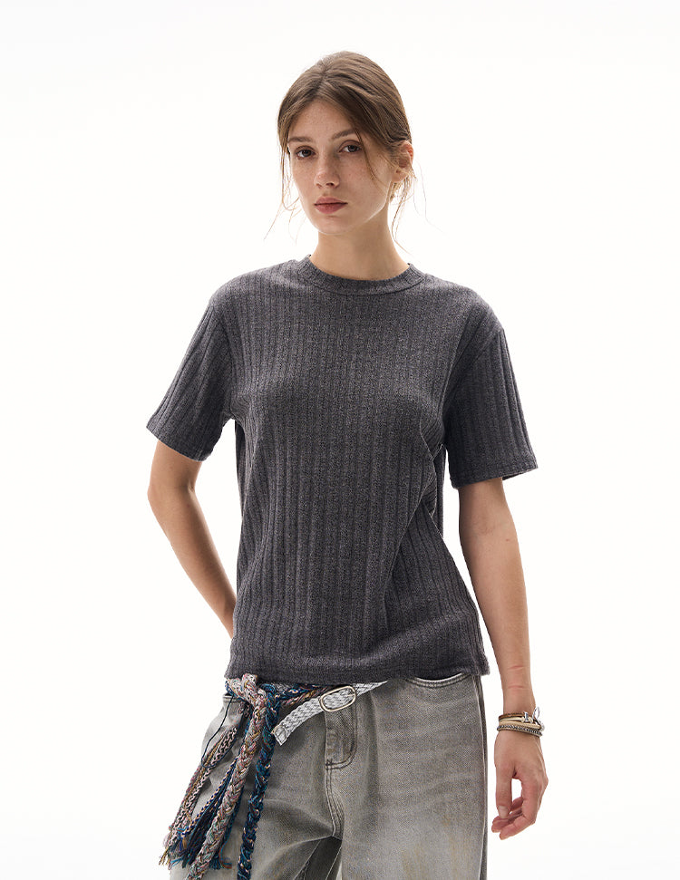 MADWITCH CLASSIC CREW KNIT TSHIRT #R2409