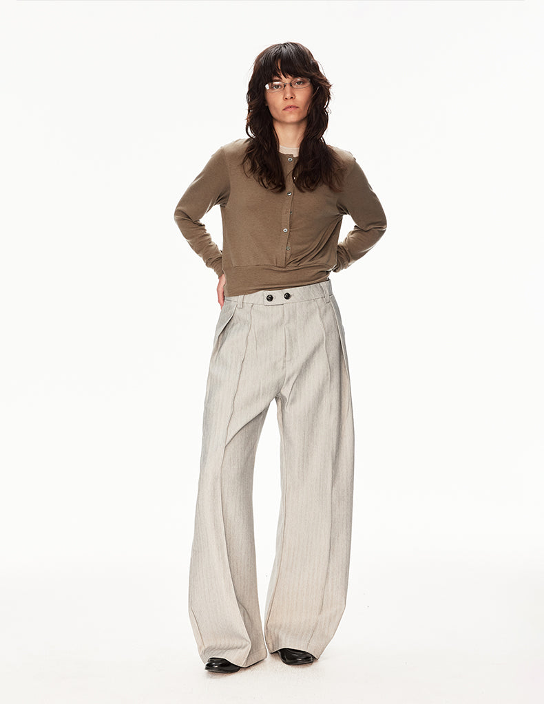 MADWIT DRAPED WIDE TROUSERS #CK6969