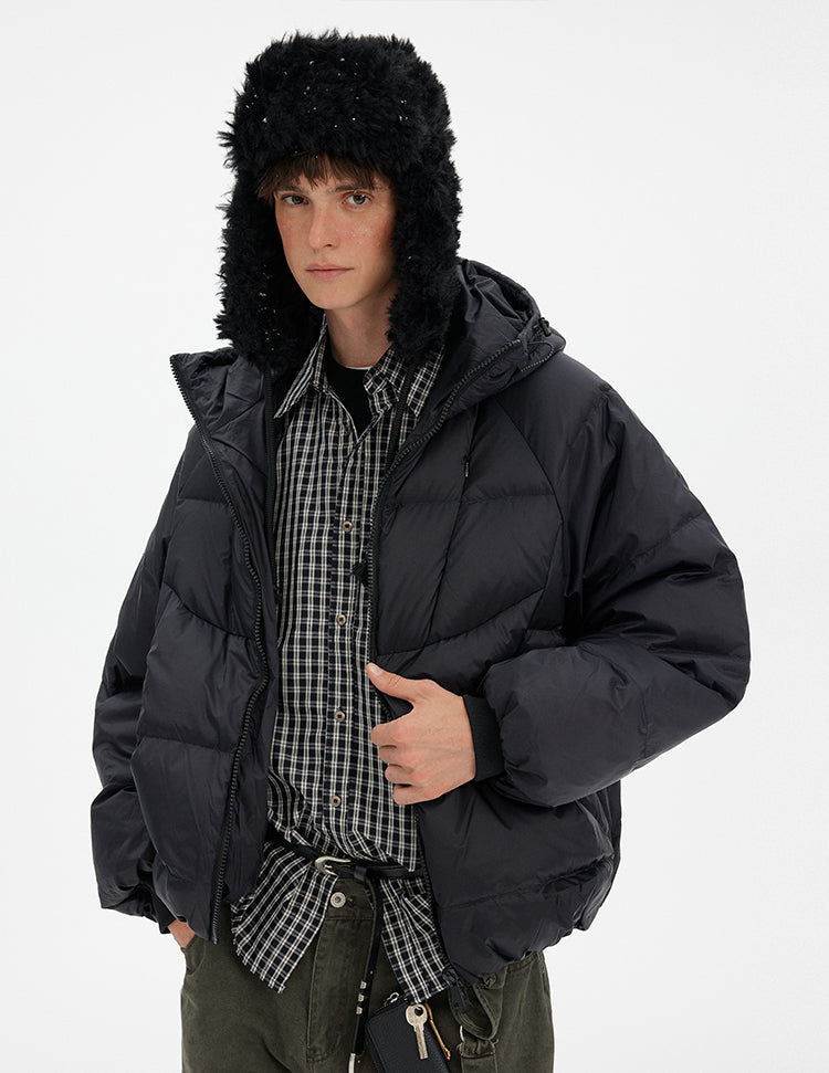 MADWITCH MINIMAL HOODED DOWN JACKET #N1726
