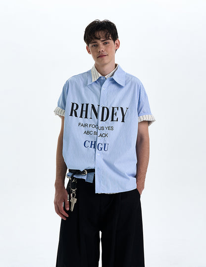 MADWITCH PRINTED SHORT SLEEVED SHIRT #L802