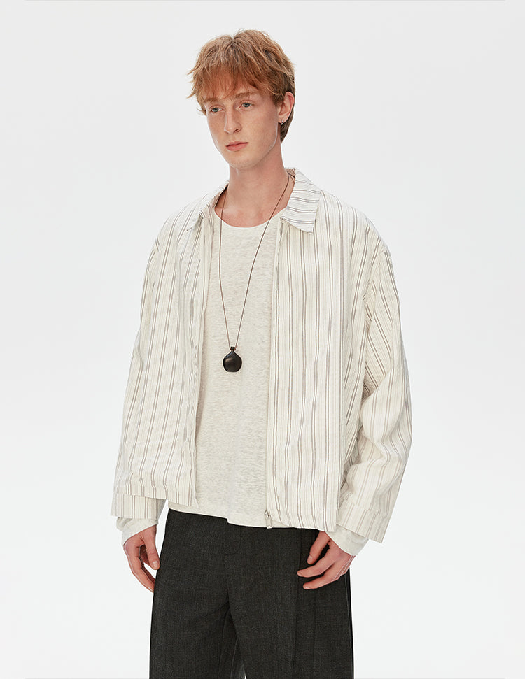 MADWITCH ZIP FRONT RELAXED SHIRT #RW213