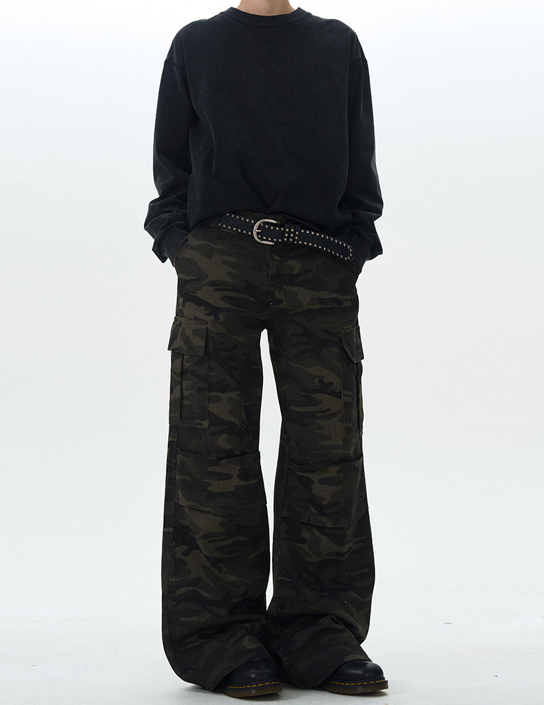 MADWITCH AMERICAN-STYLE CAMO CARGO PANTS #G1050