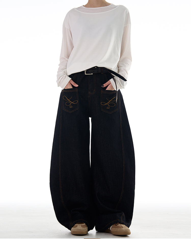 MADWITCH REVERSED FRONT AND BACK DENIM JEANS #NB128