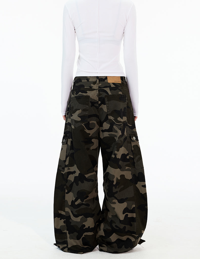 MADWITCH CAMOUFLAGE WASH WORK PANTS #Z053