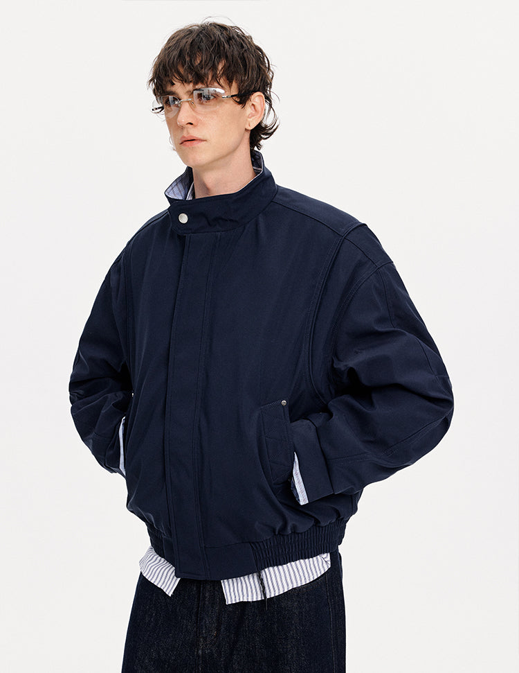 MADWITCH COLORBLOCK CHECKERED DOWN JACKET #630189