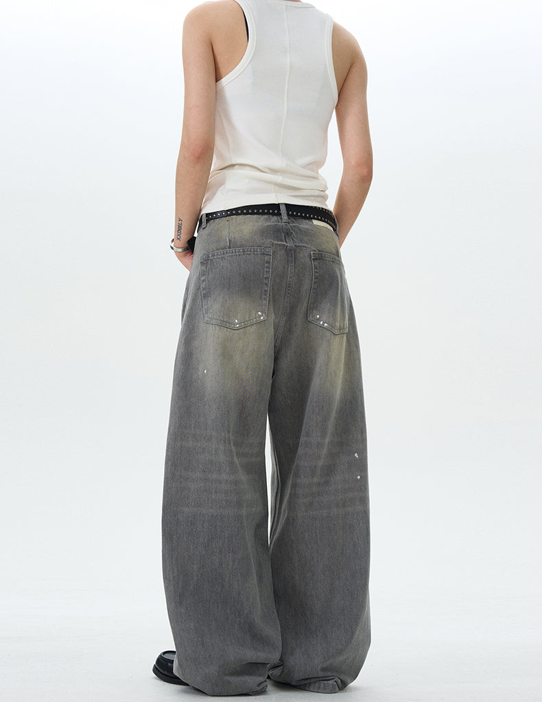 MADWITCH INK SPLASH WASHED JEANS #CK5391