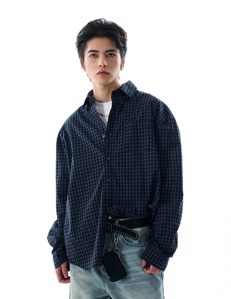 MADWITCH CASUAL PLAID SHIRT #G1100