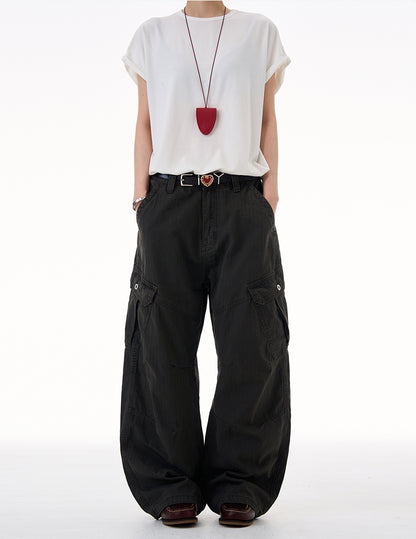 MADWITCH UTILITY RELAXED FIT PANTS #CK3557