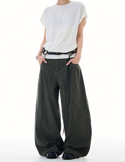 MADWITCH ASYMETRIC PANELED TROUSERS #CK6822