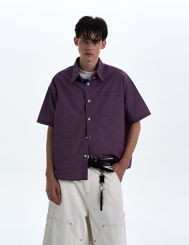 MADWITCH VINTAGE PLAID SHIRT #CR223