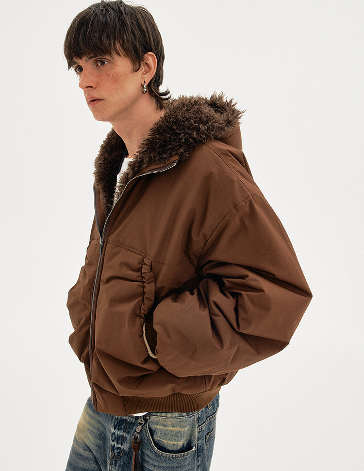 MADWITCH FLEECE HOODED COAT #M377