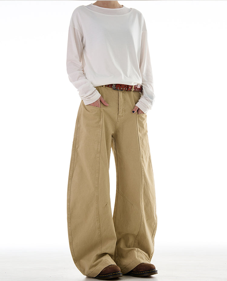 MADWITCH DECONSTRUCTED SABER-CUT RELAXED PANTS #CK6615