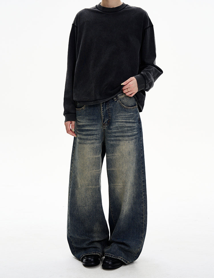 MADWITCH VINTAGE WIDE JEANS #8612