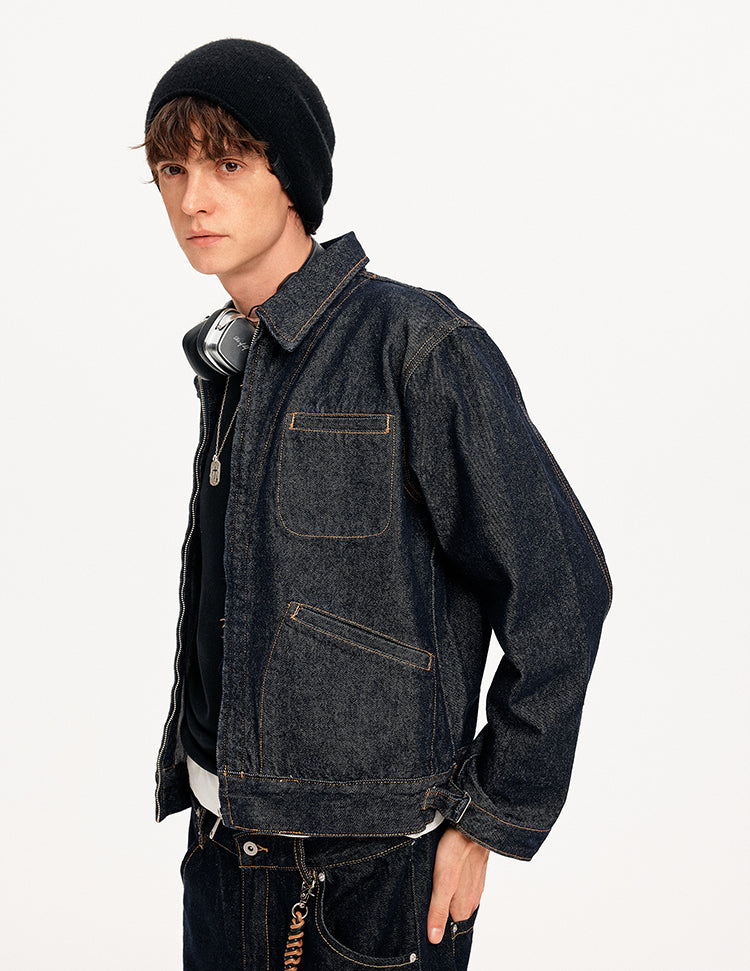 MADWITCH RAW DENIM MULTI-POCKET JACKET #CW1337