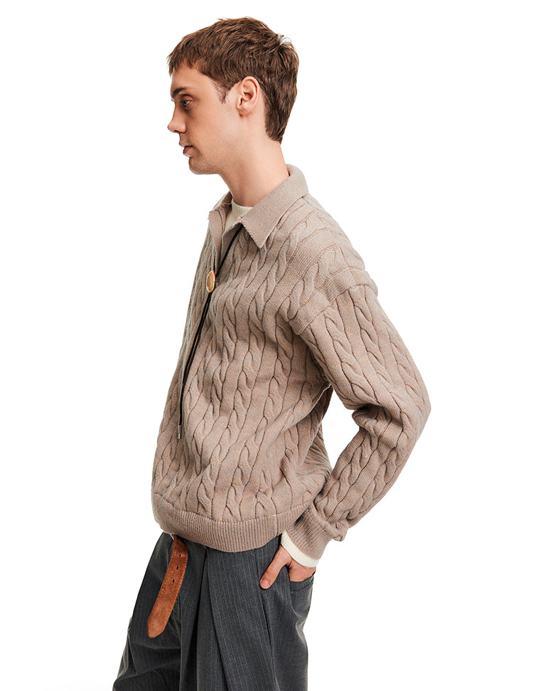 MADWITCH TWIST COLLAR KNIT #C2509Q25