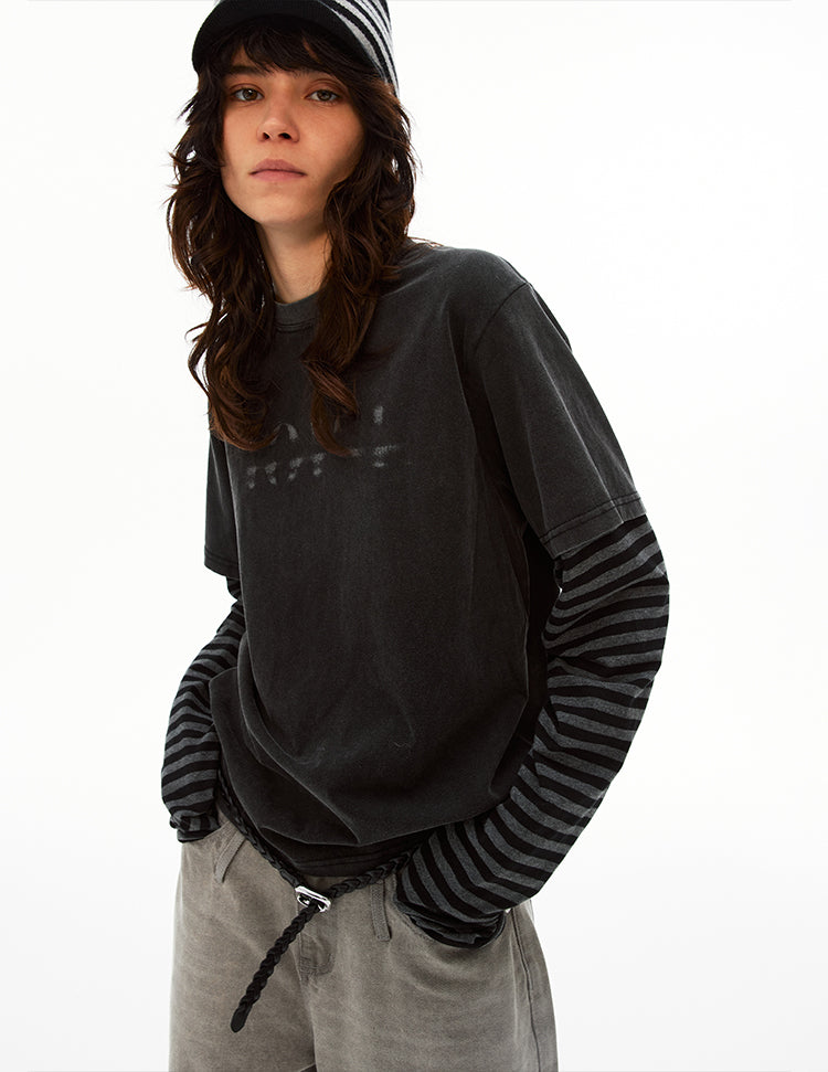 MADWITCH FAUX LAYER TEE #AW26049