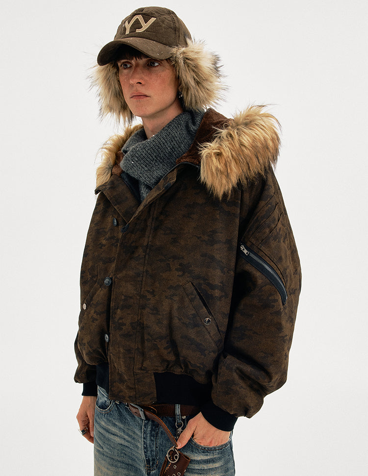 MADWITCH CAMO SHEAR PARKA #AW25123