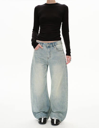 MADWITCH WASHED SLUNG JEANS #GPC9698
