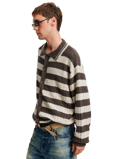 MADWITCH STRIPE LAZY CARDIGAN #68966