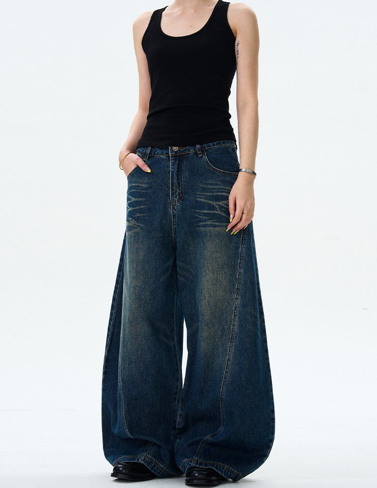 MADWITCH WIDE-LEG LOOSE JEANS #WHOA084